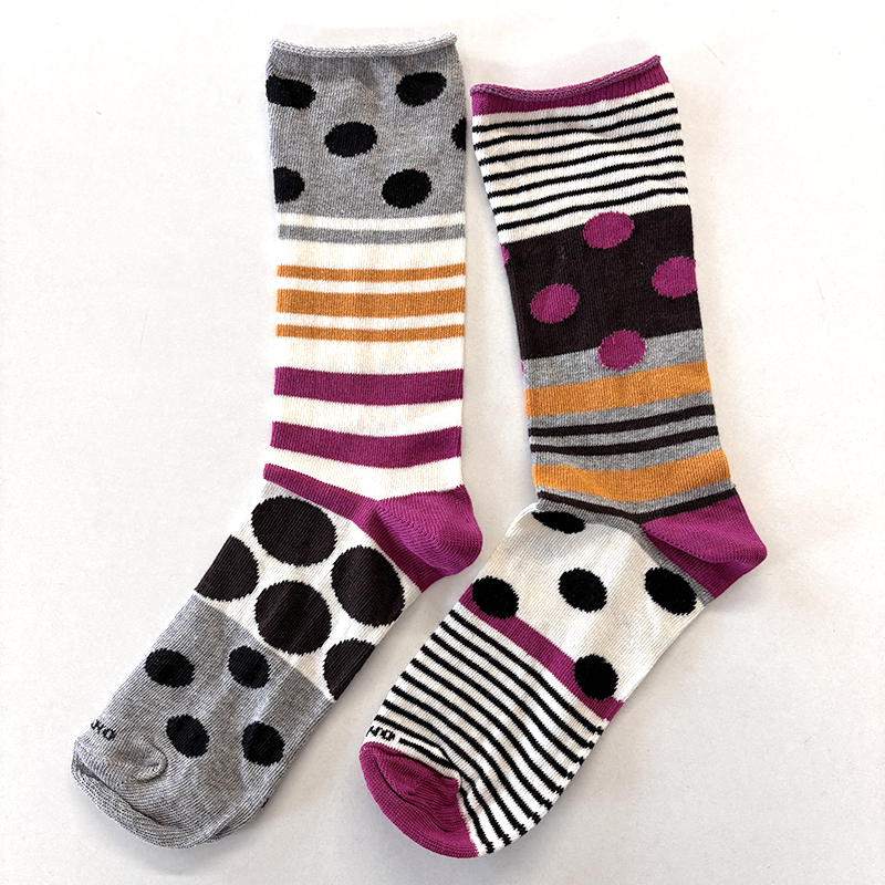 Kit Spaiato - calza corta Fantasia Grigio/rosa